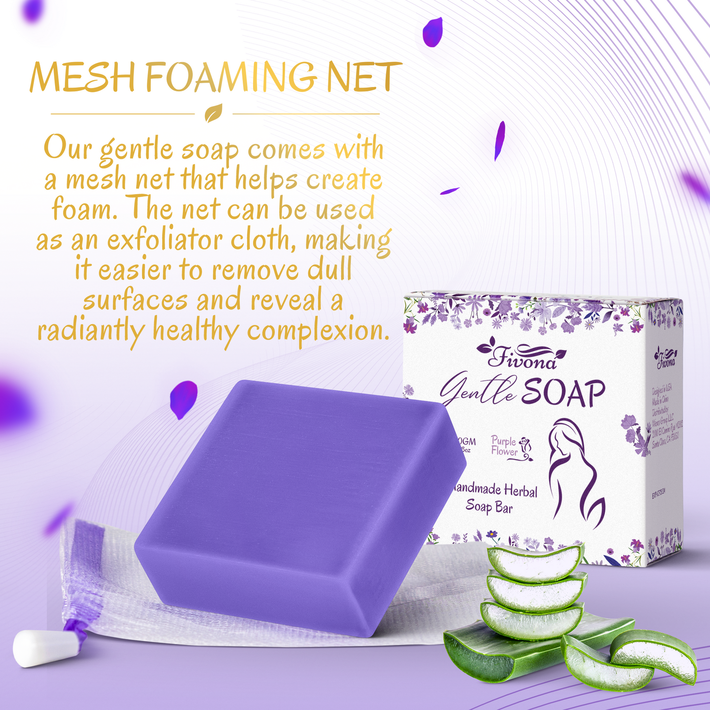 Gentle Yoni Soap | Purple Flower | 5.3oz