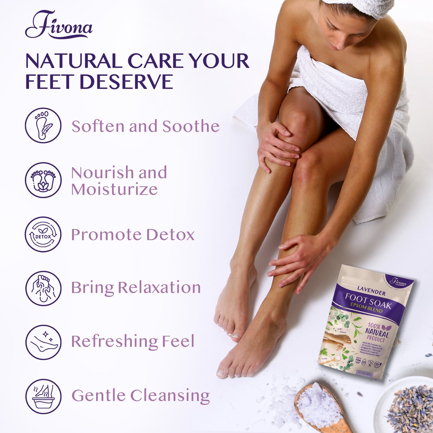 Foot Soak Blend with Lavender 14.1oz