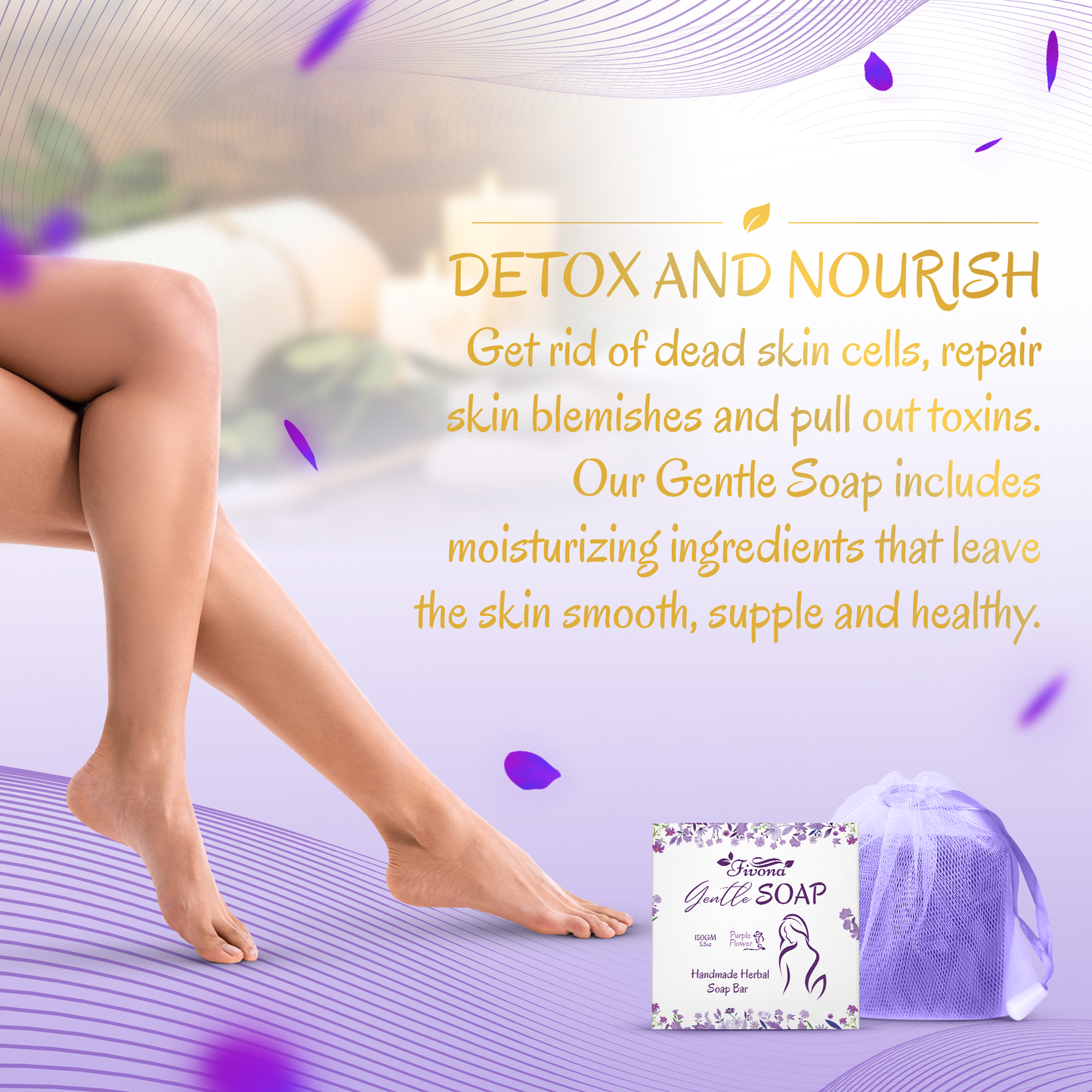 Gentle Yoni Soap | Purple Flower | 5.3oz