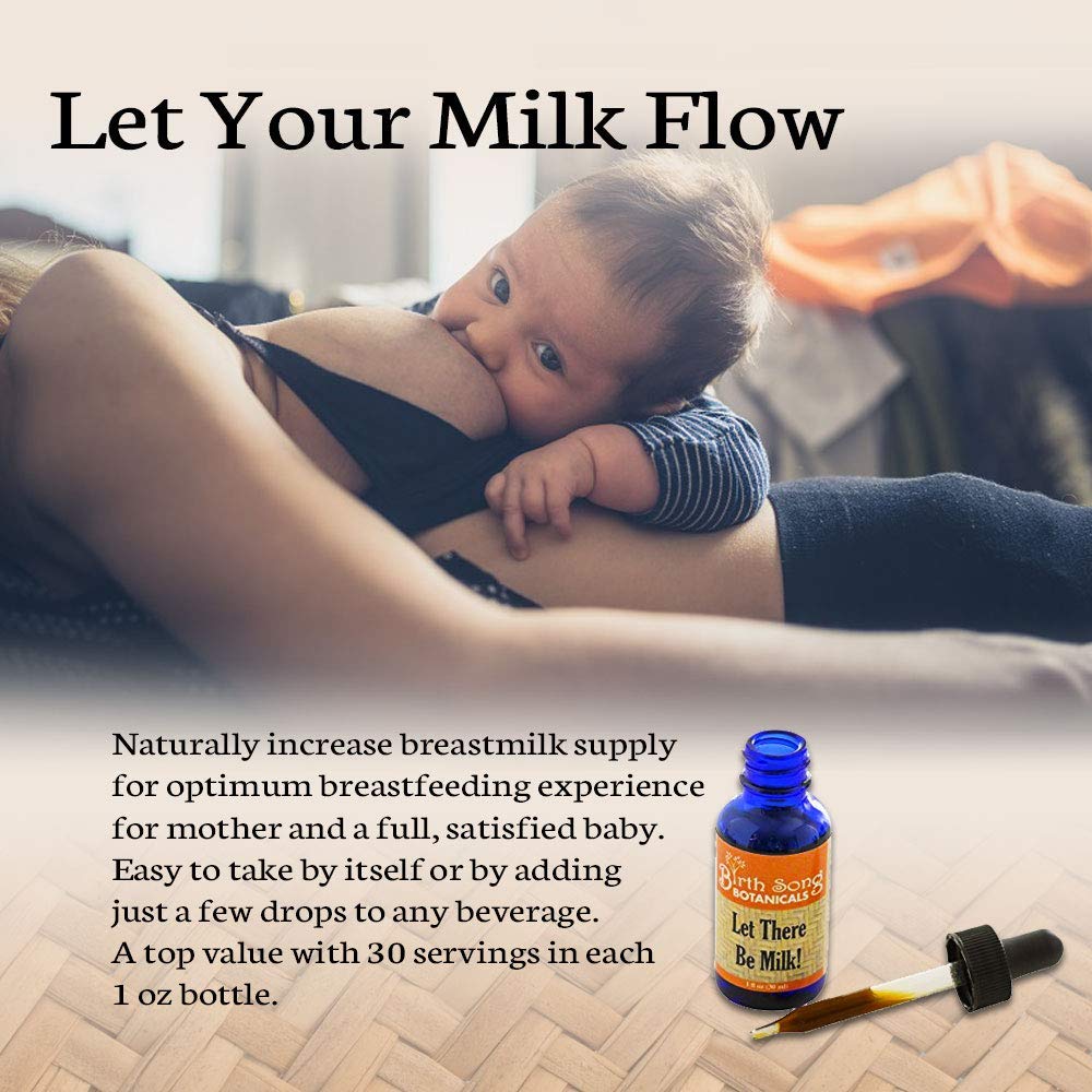 Let There Be Milk 2 oz. Herbal Lactation Tincture To Support Breast Milk Supply* For Breastfeeding and Pumping Moms
