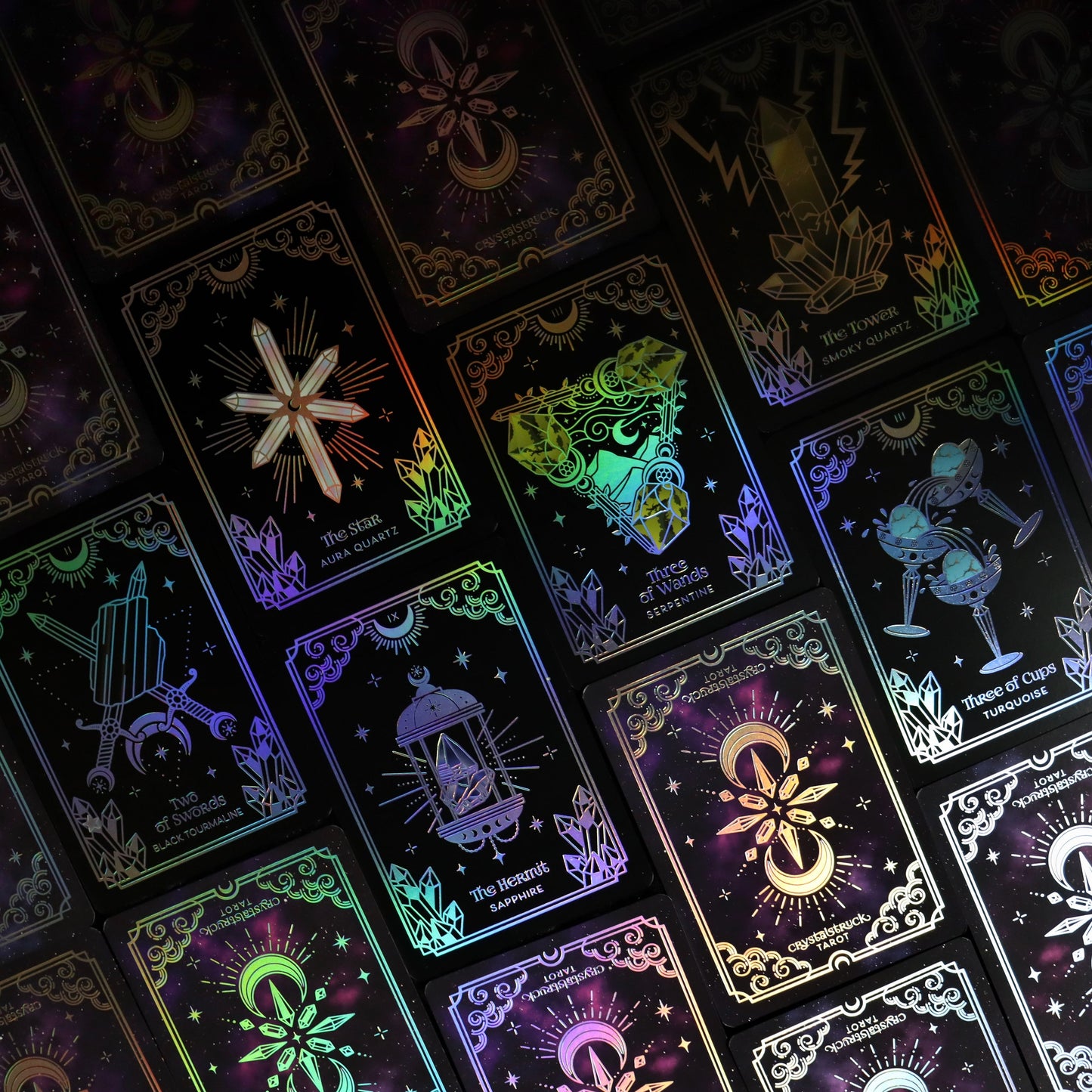 MINI Silver Crystalstruck Tarot© Card Deck