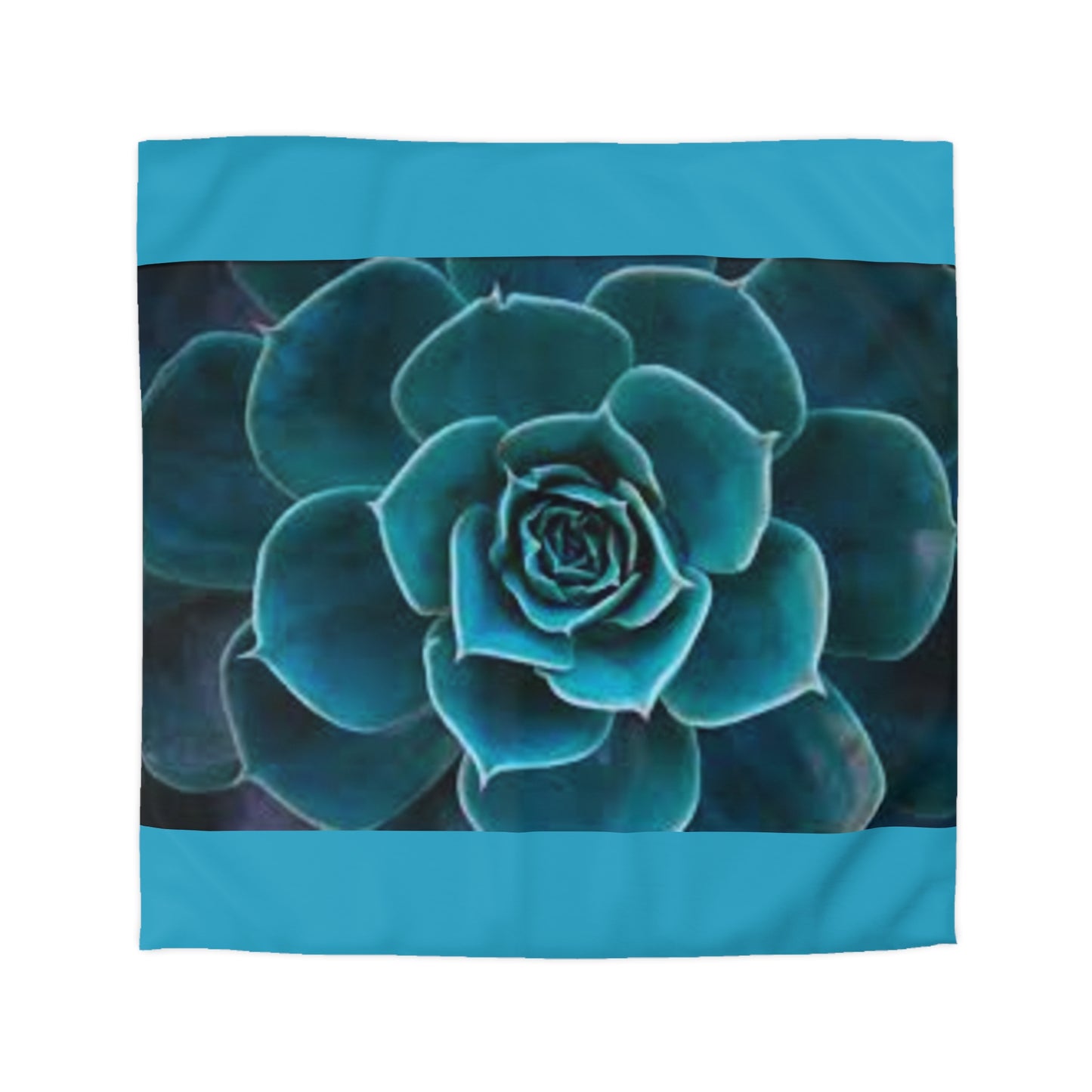 Bohemian Succulent Microfiber Duvet Cover - Cozy Bedding, Home Decor, Bedroom Makeover, Gift Idea, Nature-Inspired Decor