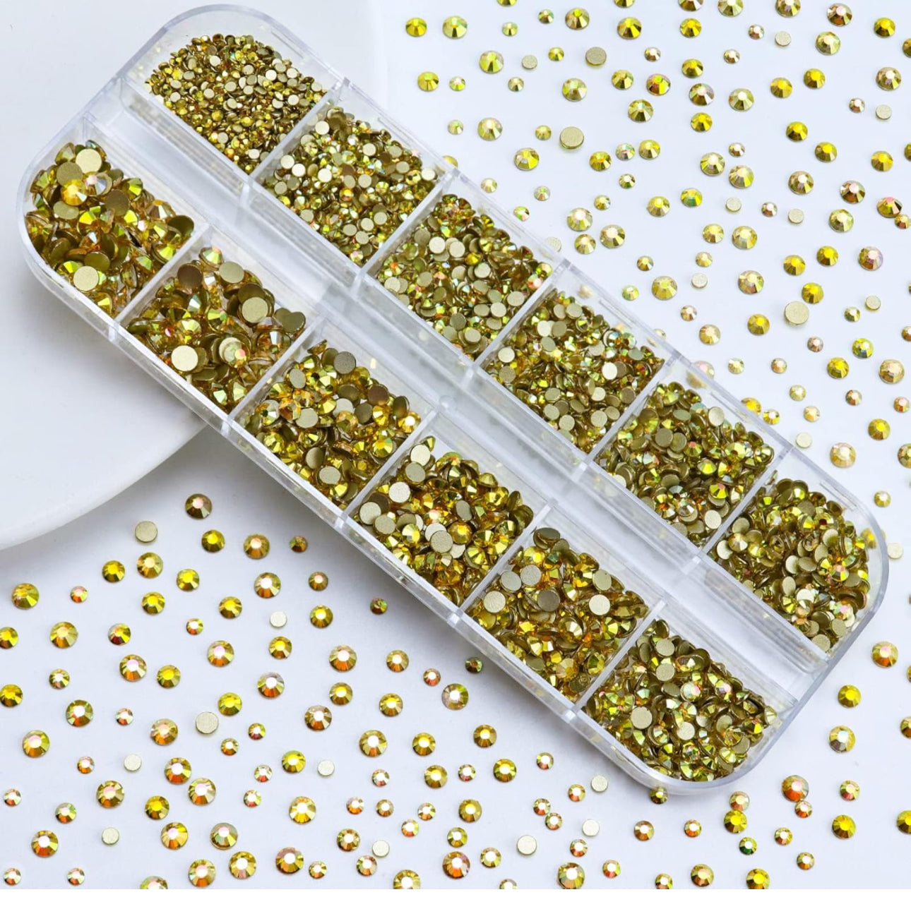 Rhinestone Set - Golden - 6 Sizes