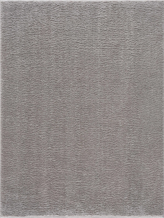 Judy Solid Gray Washable Shag Rug
