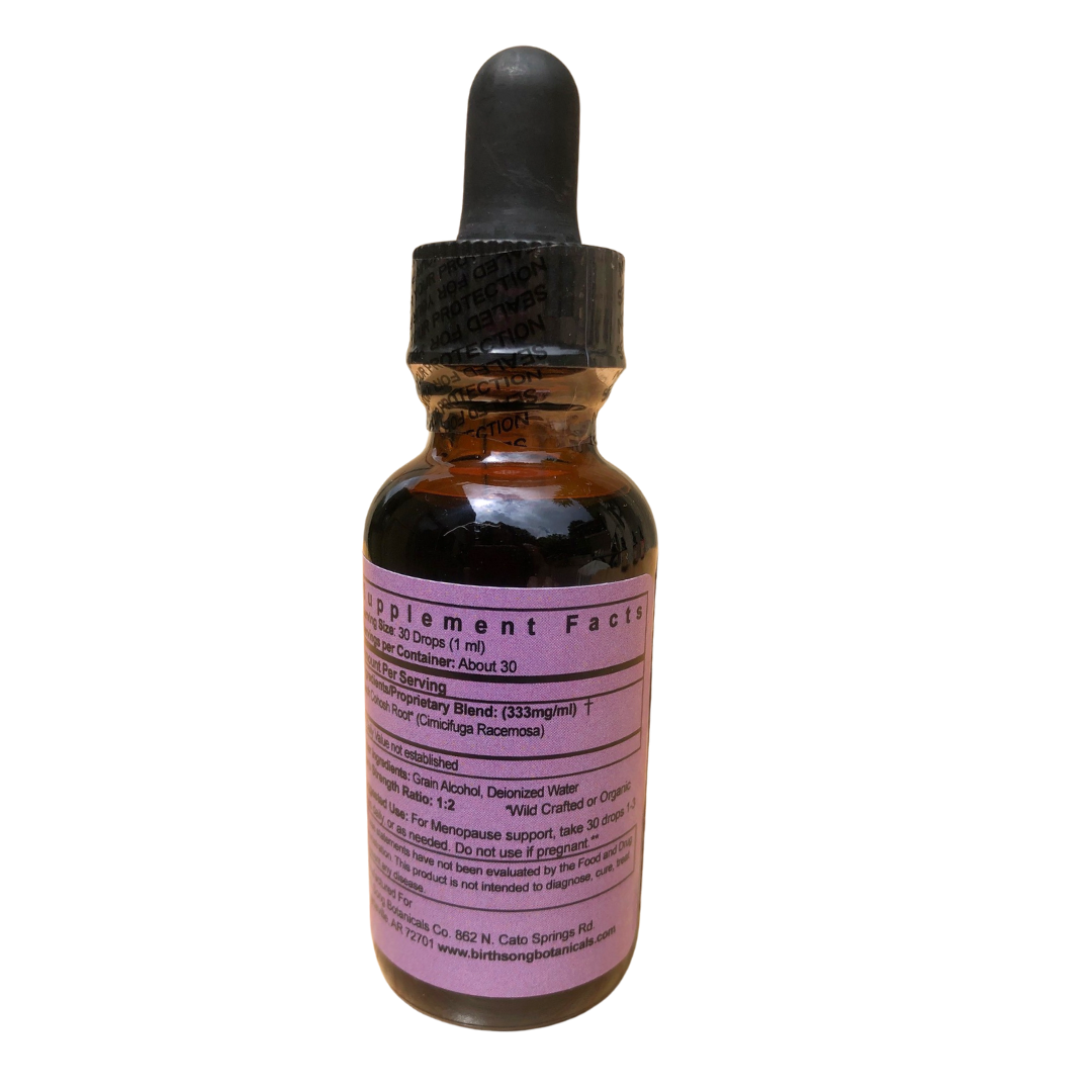 Black Cohosh Root Tincture for Hot Flash, Sleep and Menopause Support*