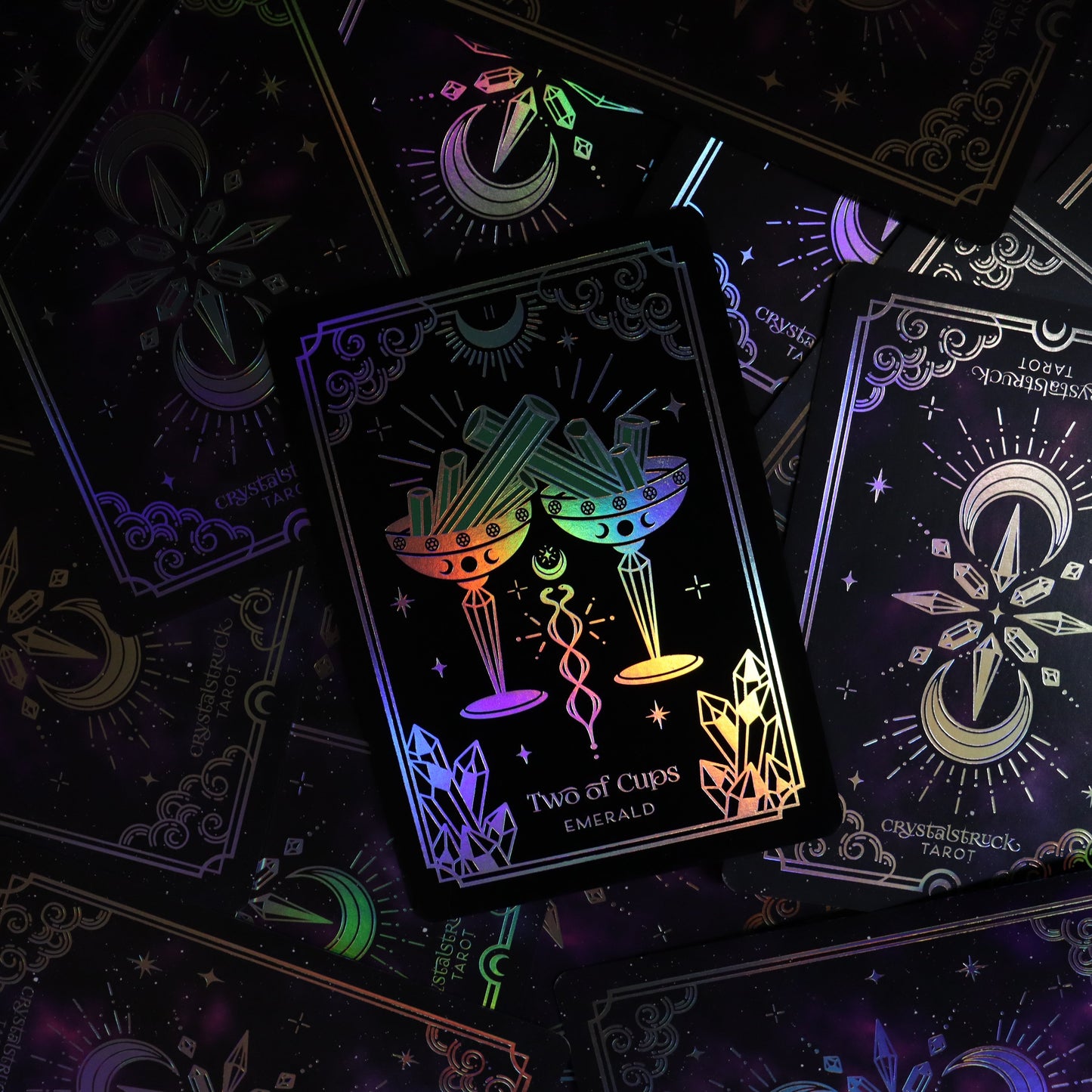 MINI Silver Crystalstruck Tarot© Card Deck