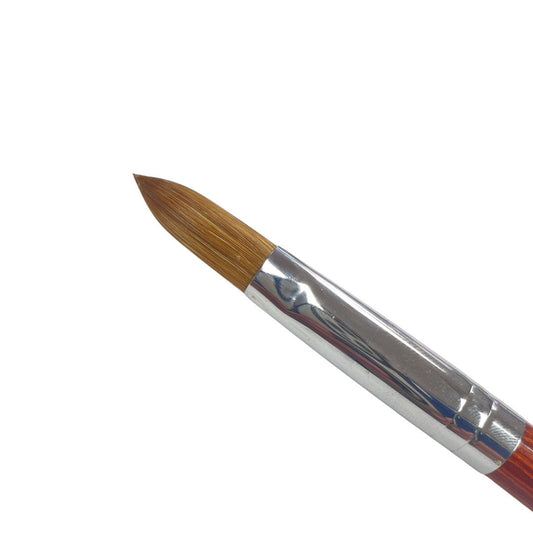 Crimped Brown Brush #20 - 100% Kolinsky