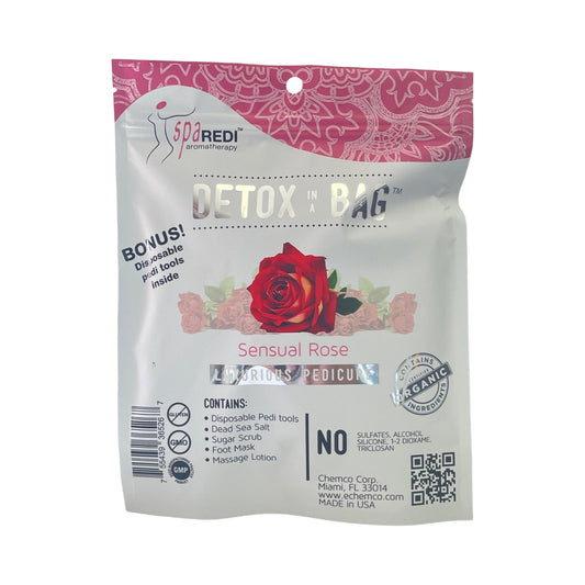 *Case (64 Kit)  Luxury Detox Pedi In a Bag 4-Step System 0.7oz