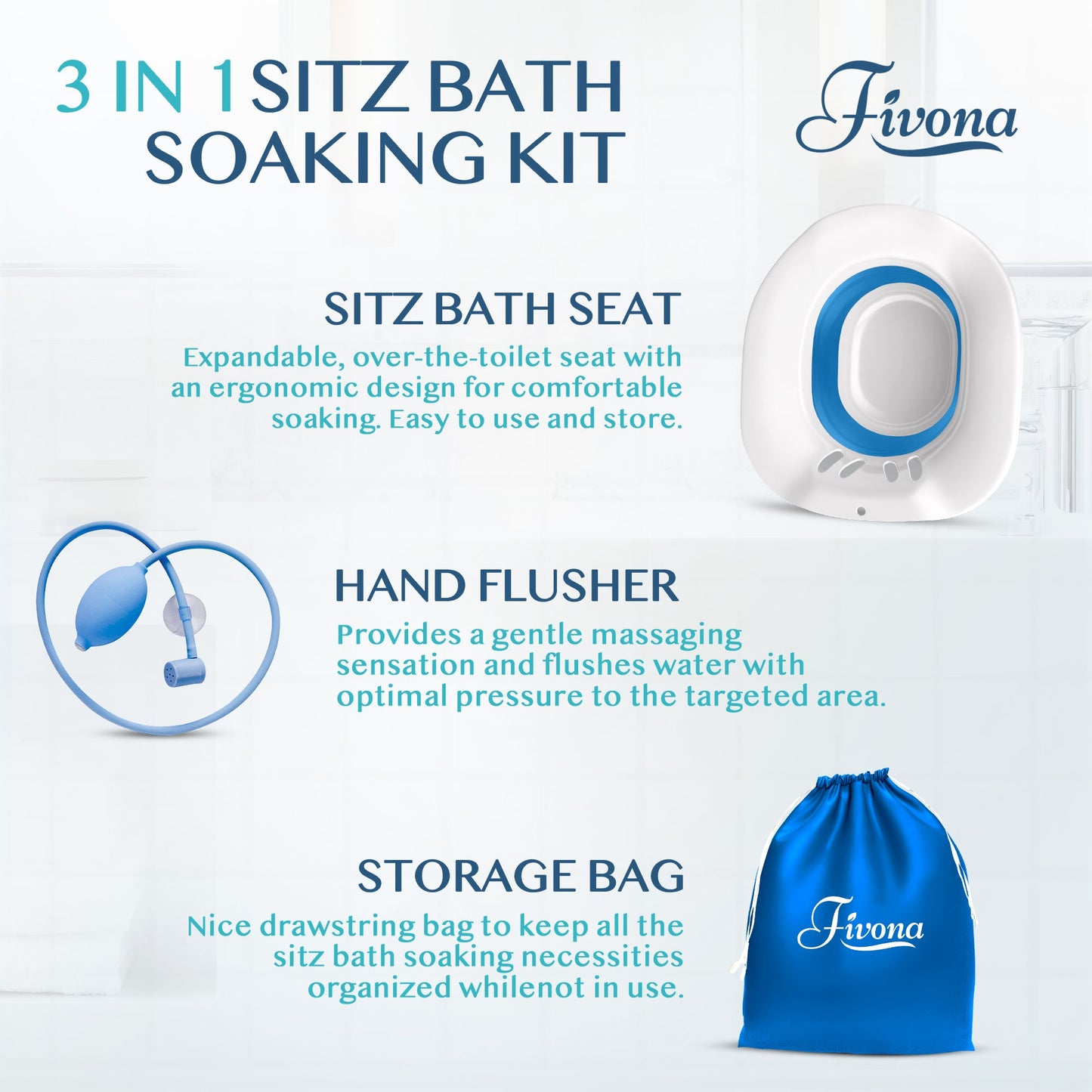 3 in 1 Sitz Bath Soaking Kit
