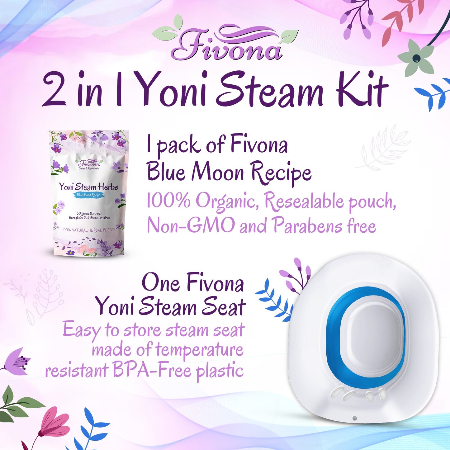 2 in 1 Yoni Steaming Kit