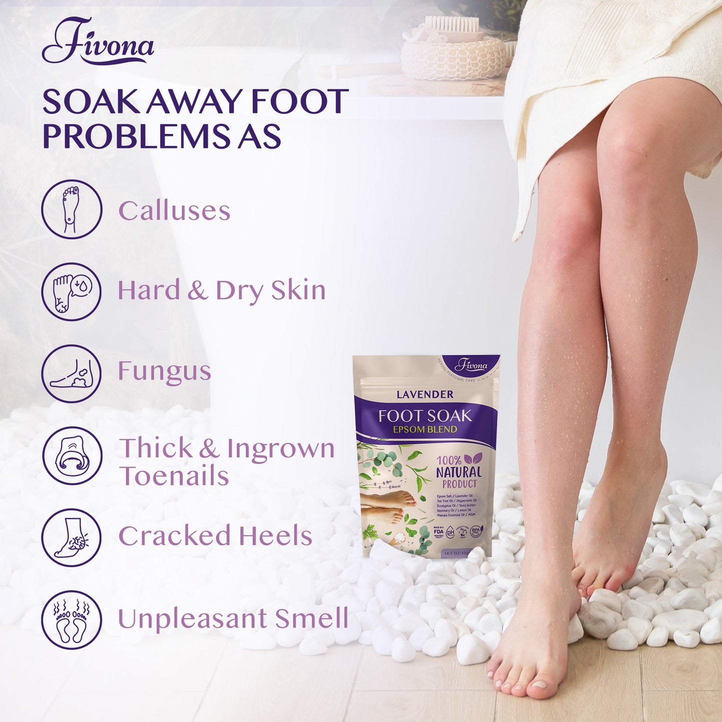 Foot Soak Blend with Lavender 14.1oz