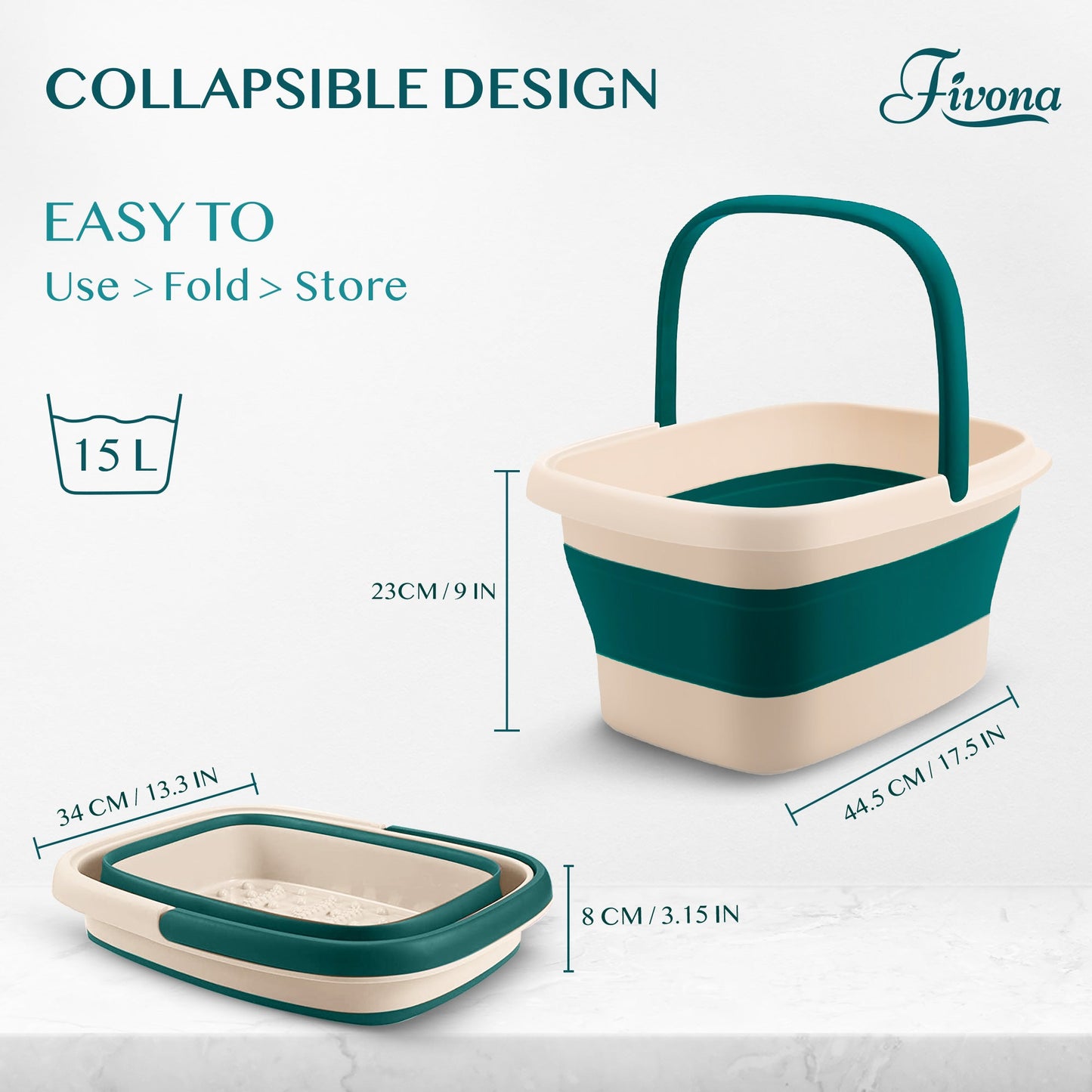 Collapsible Foot Soak Basin