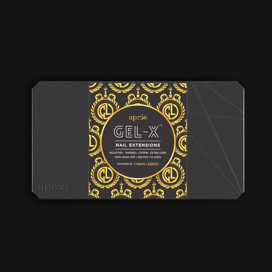 Chaun Legend X Apres Geg-X® Tips - Sculpted Tapered Coffin Extra Long - 10 Sizes