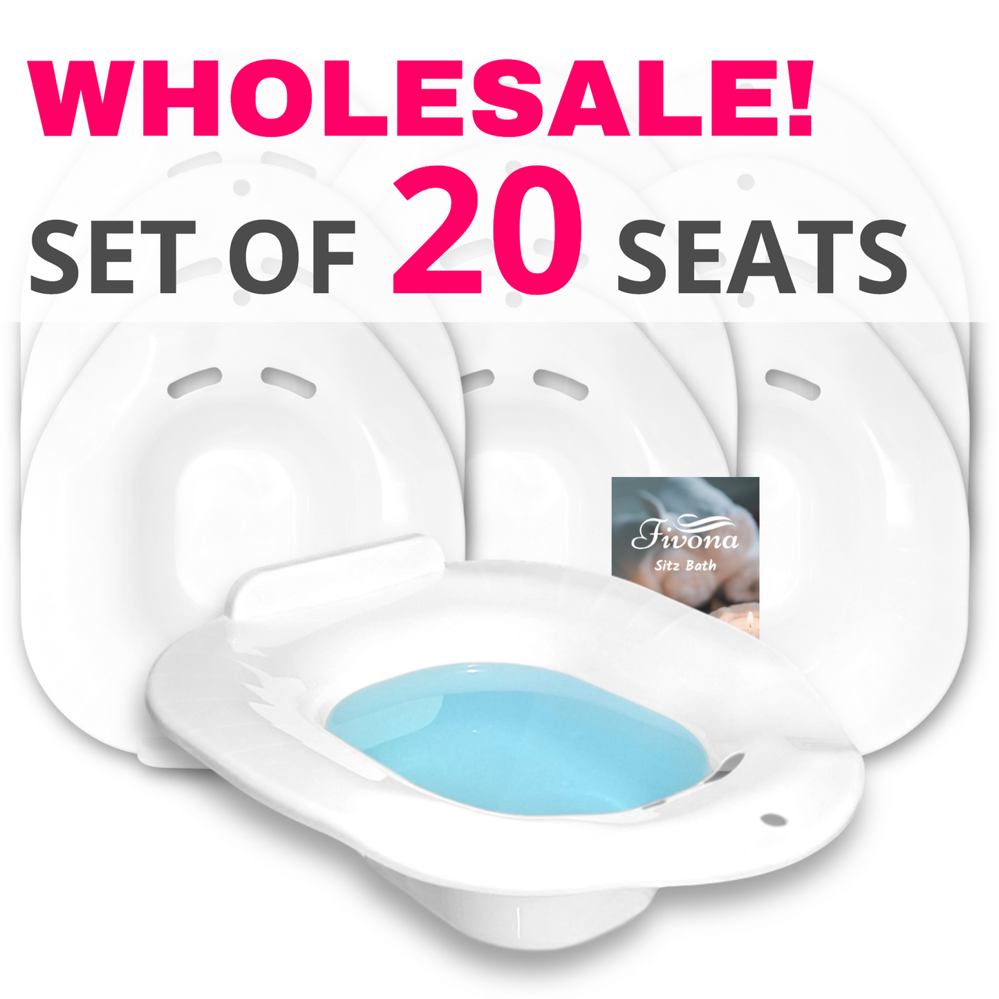 Wholesale - Set of 10 or 20 Seats for Sitz Bath Soaking and Yoni Steaming Bulk Offer