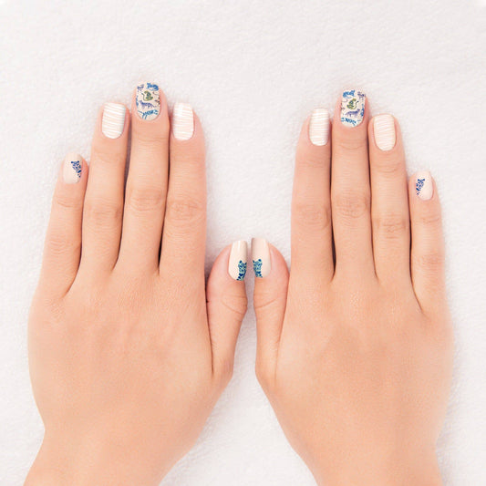 Tiger Love Nail Wrap Kit in Pink | Nail Care Arts Tools Accessories | On-the-go Travel Kit