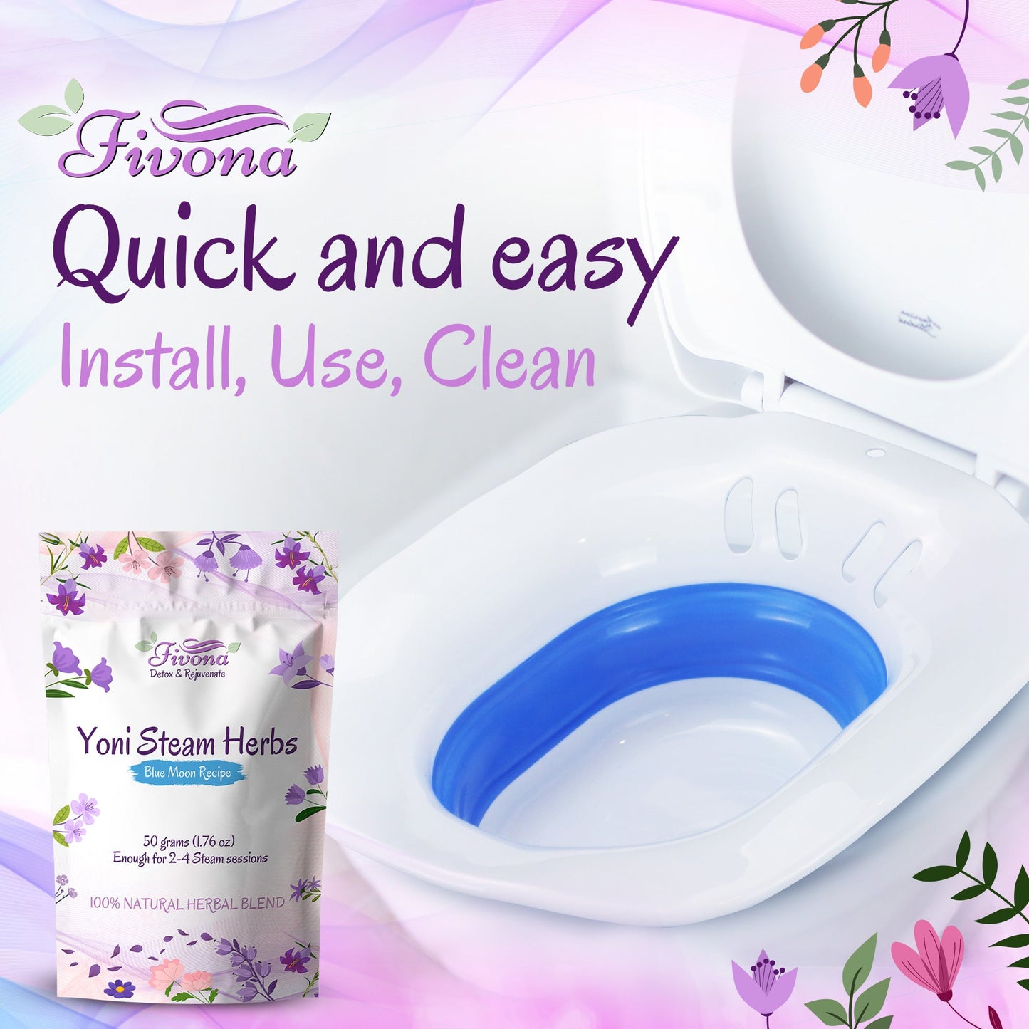 2 in 1 Yoni Steaming Kit
