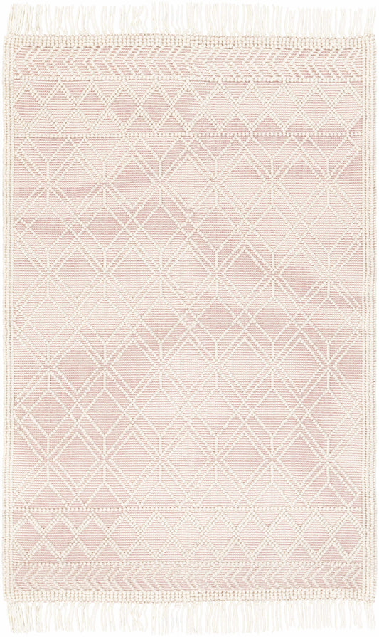Ramsbury Soft Pink Wool Rug