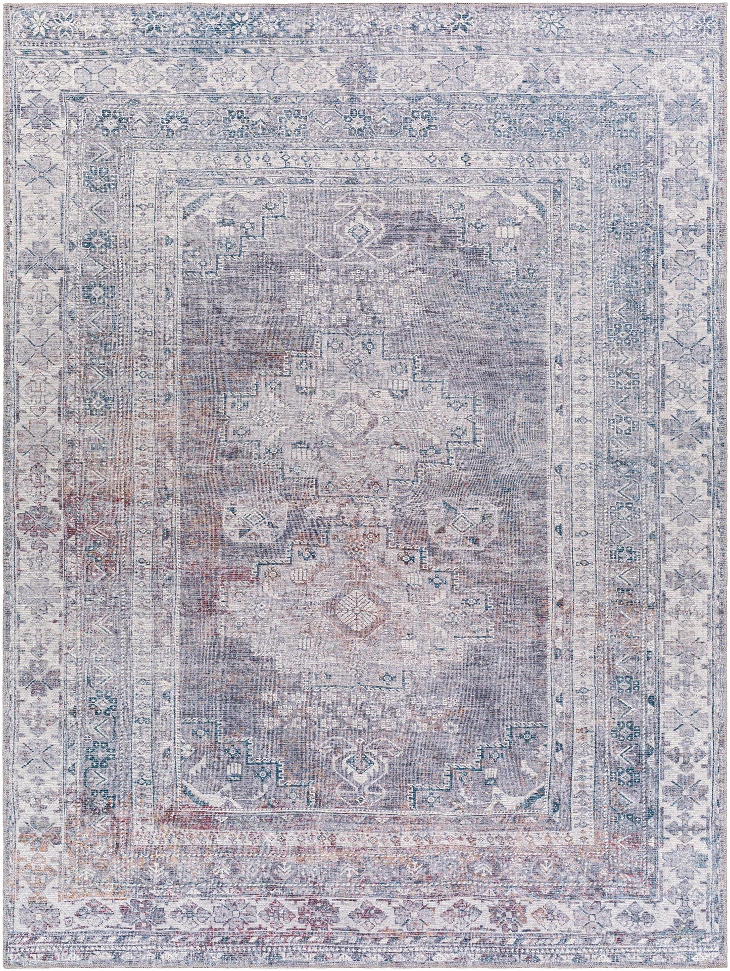 Baltinglass Gray Washable Rug - Promo