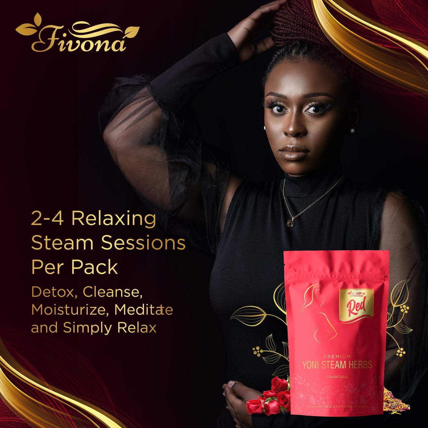 Yoni Steam Herbs | Premium Red | 1.76oz