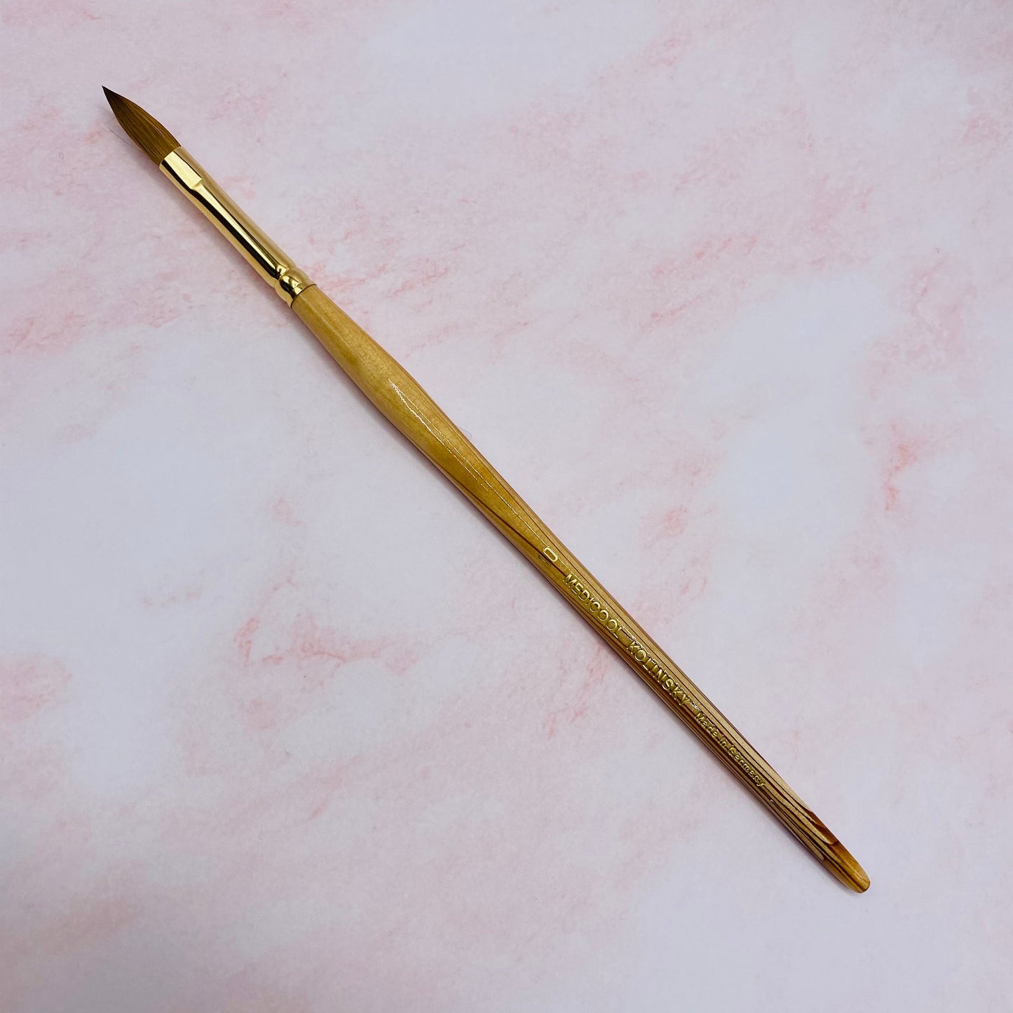 Oval Crimped Sable Brush #10 - 100% Kolinsky