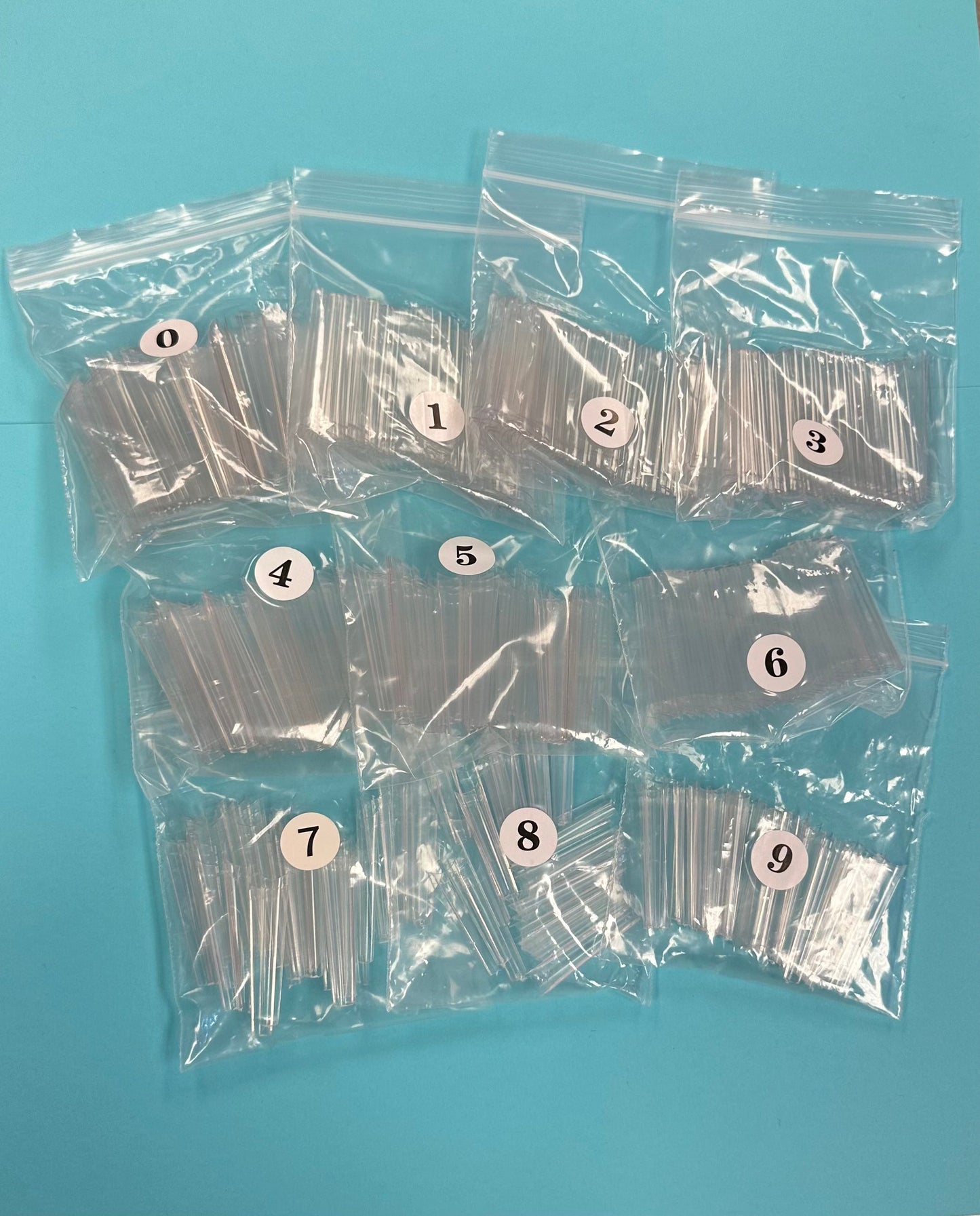 Refill XL No C Coffin Clear Acrylic Nail Tip - 1 bag 50 pcs