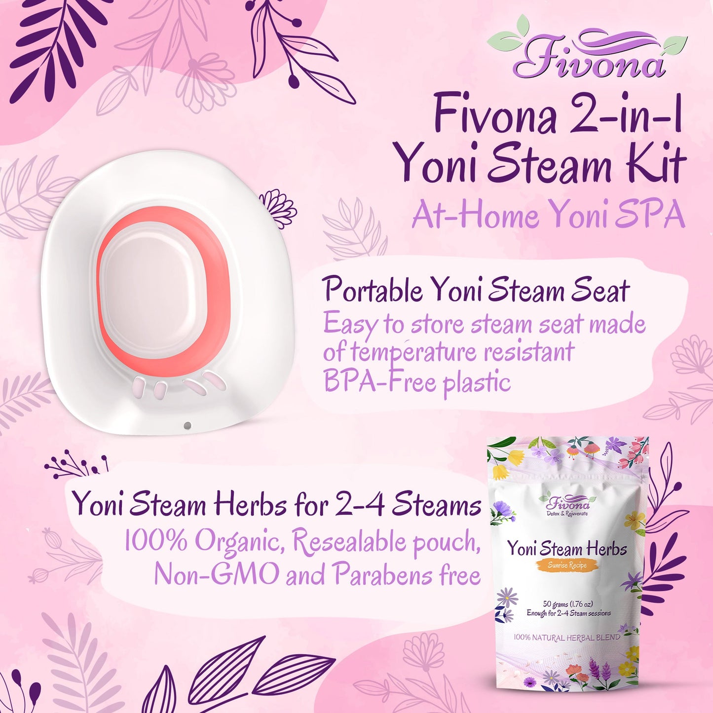 2 in 1 Yoni Steaming Kit