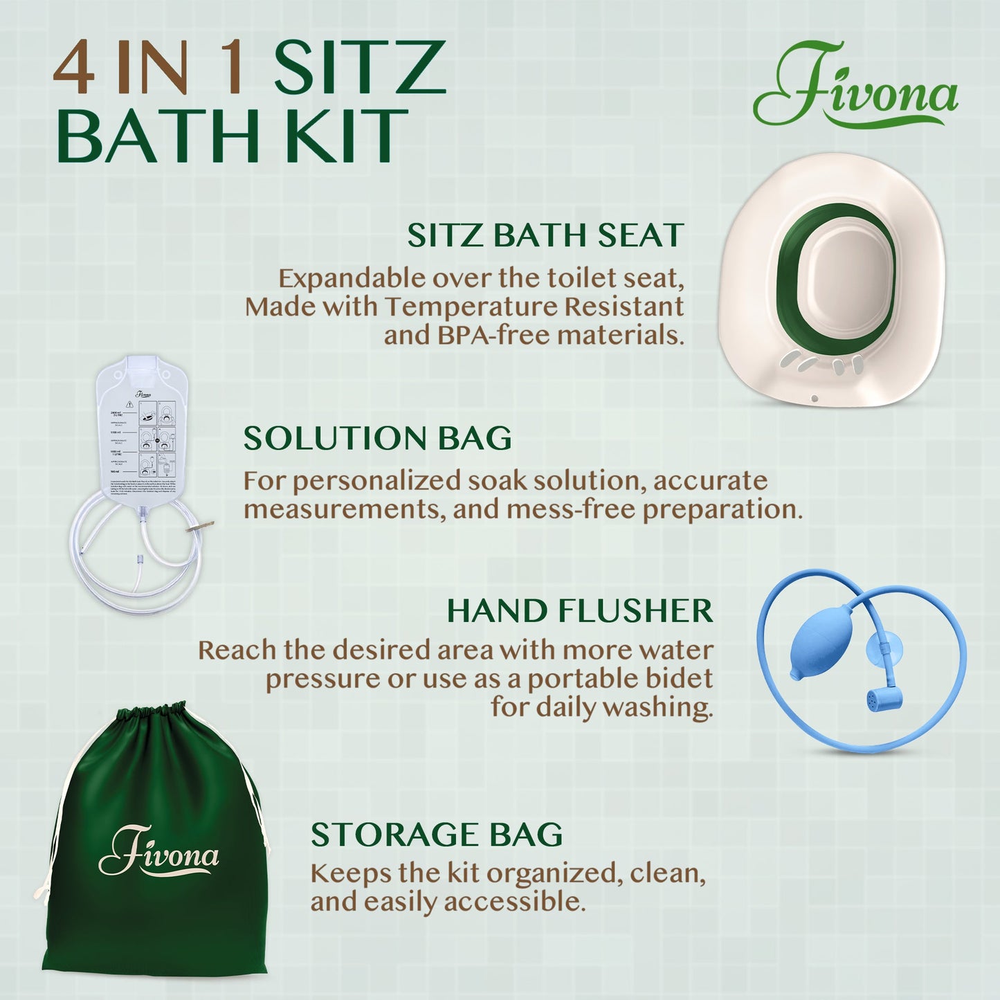 4 in 1 Sitz Bath Soaking Kit