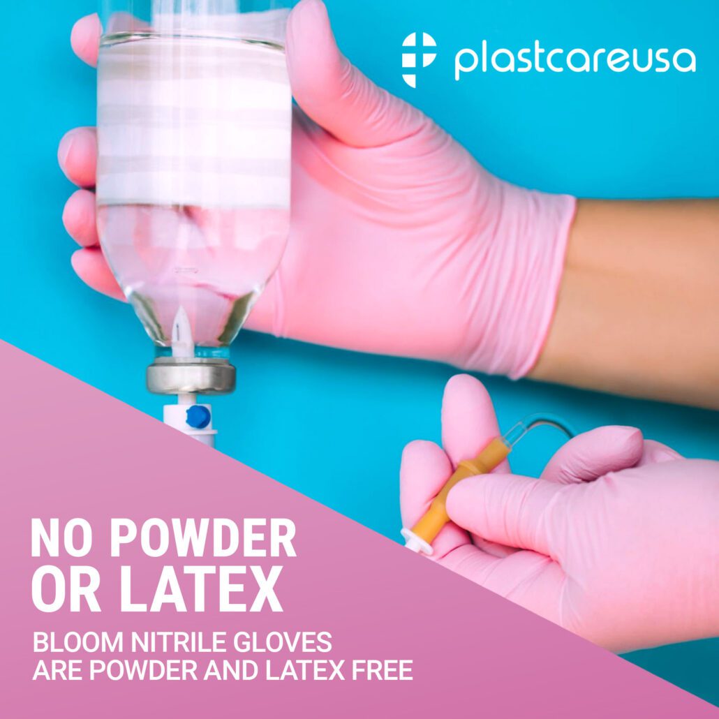 *Bloom Pink Nitrile  Glove - Extra Small (1000 Case)