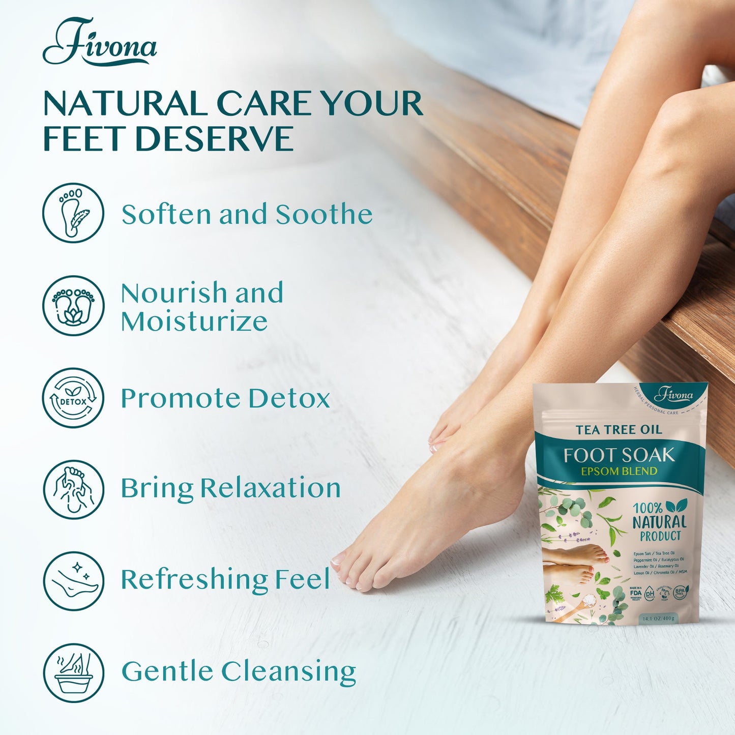 Foot Soak Blend with Tea Tree 14.1oz
