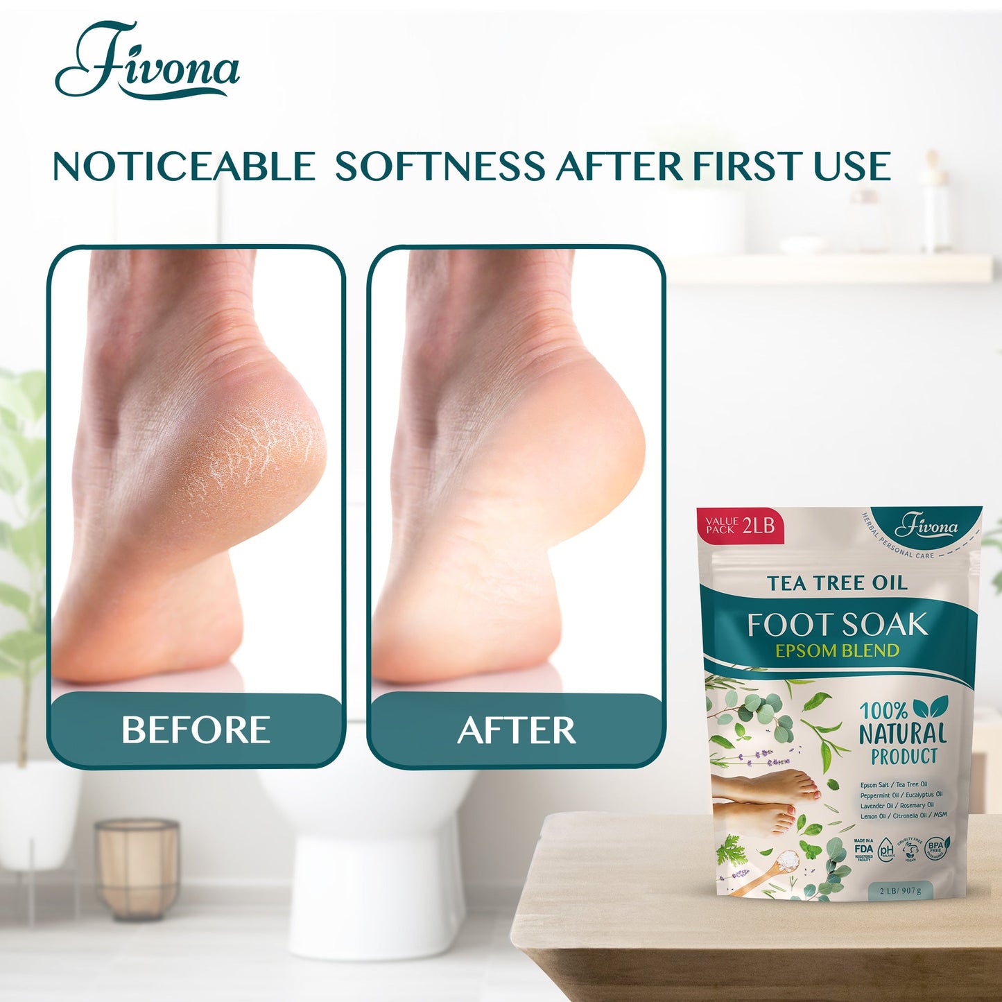 Foot Soak Blend with Tea Tree - 2Lb