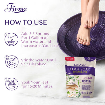 Foot Soak Blend with Lavender - 2Lb