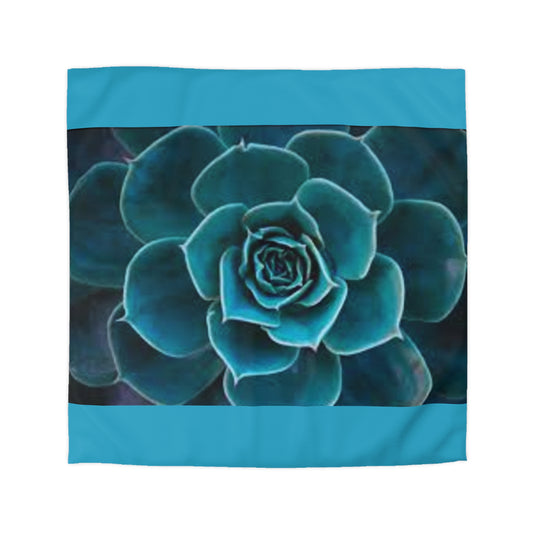Bohemian Succulent Microfiber Duvet Cover - Cozy Bedding, Home Decor, Bedroom Makeover, Gift Idea, Nature-Inspired Decor