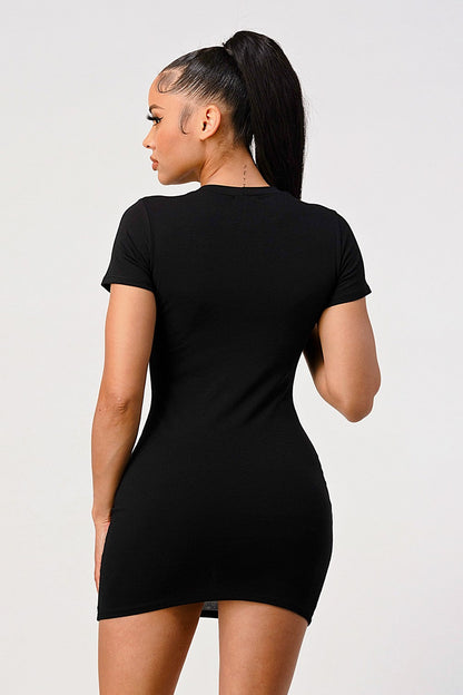 Eagle Ride Chain Lace Up Front Dress