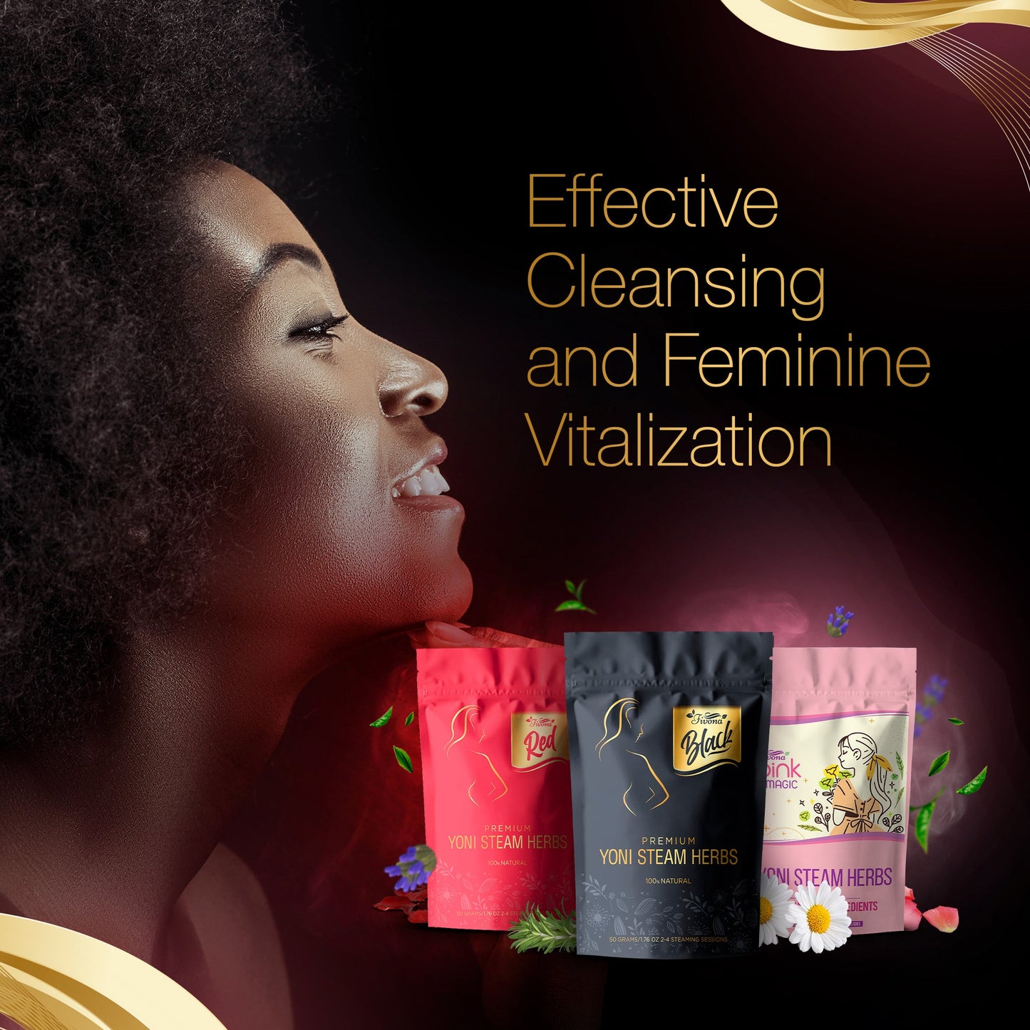 Set of 3 Premium Yoni Steam Herbal Blends