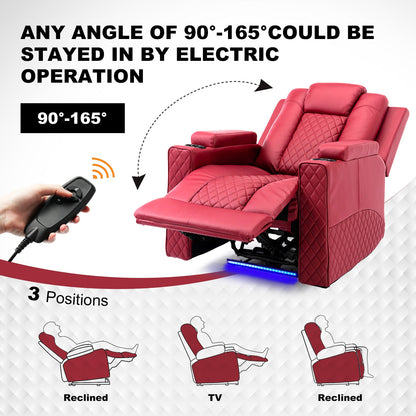 Massage Recliner with LED Lighting H7137