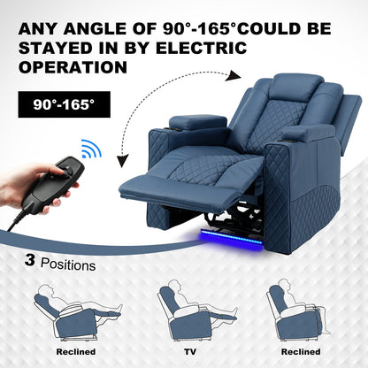 Massage Recliner with LED Lighting H7137