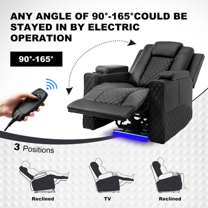 Massage Recliner with LED Lighting H7137