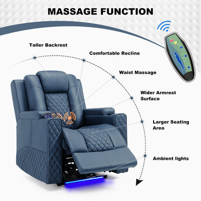 Massage Recliner with LED Lighting H7137