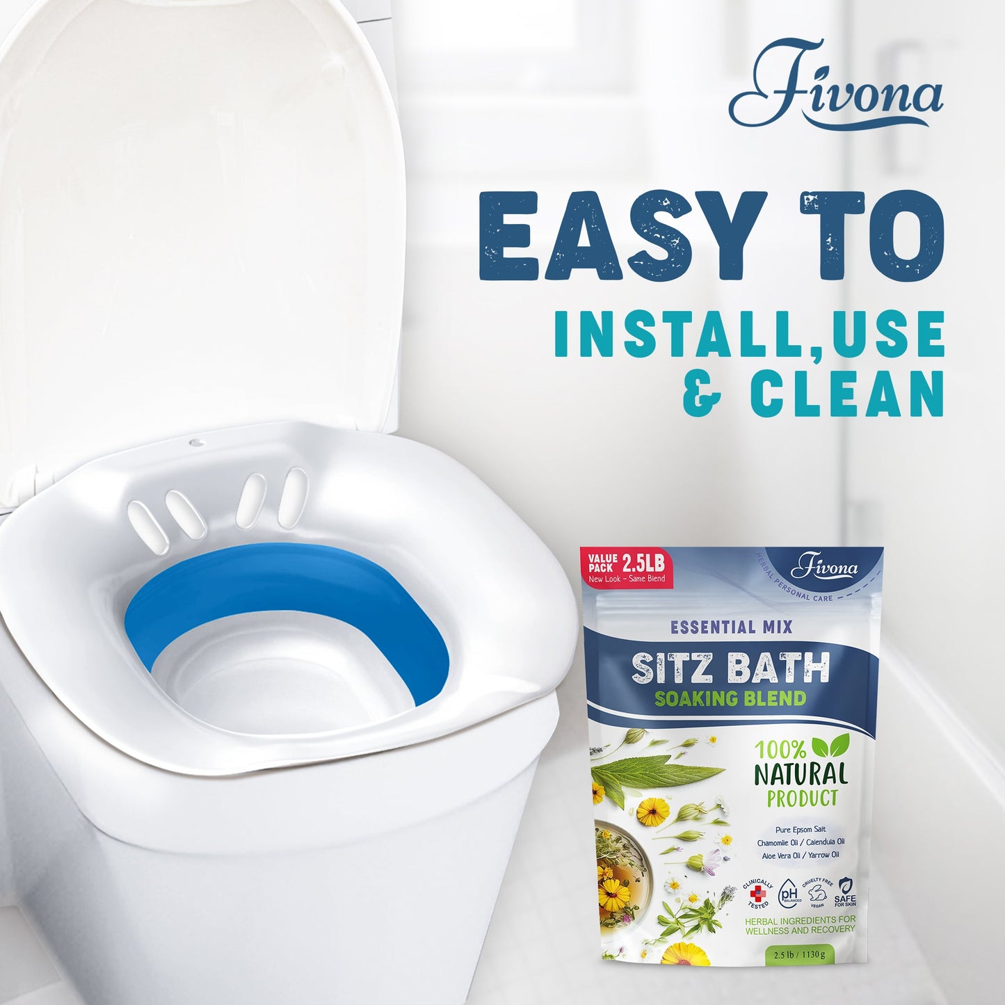 2 in 1 Sitz Bath Soaking Kit