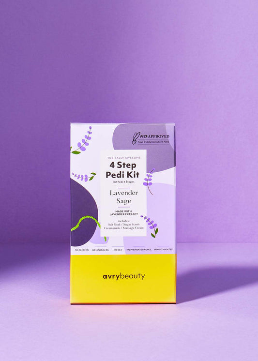 *4 Step Pedi Kit - Lavender & Sage - (Case 50PC)