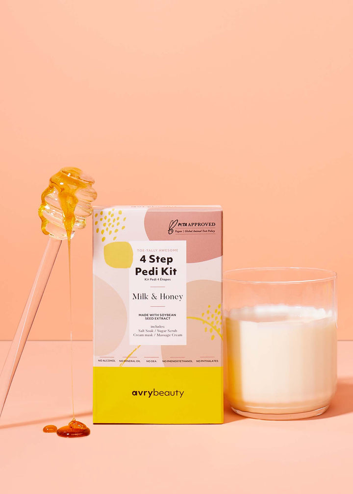 *4 Step Pedi Kit - Milk & Honey - (Case 50PC)