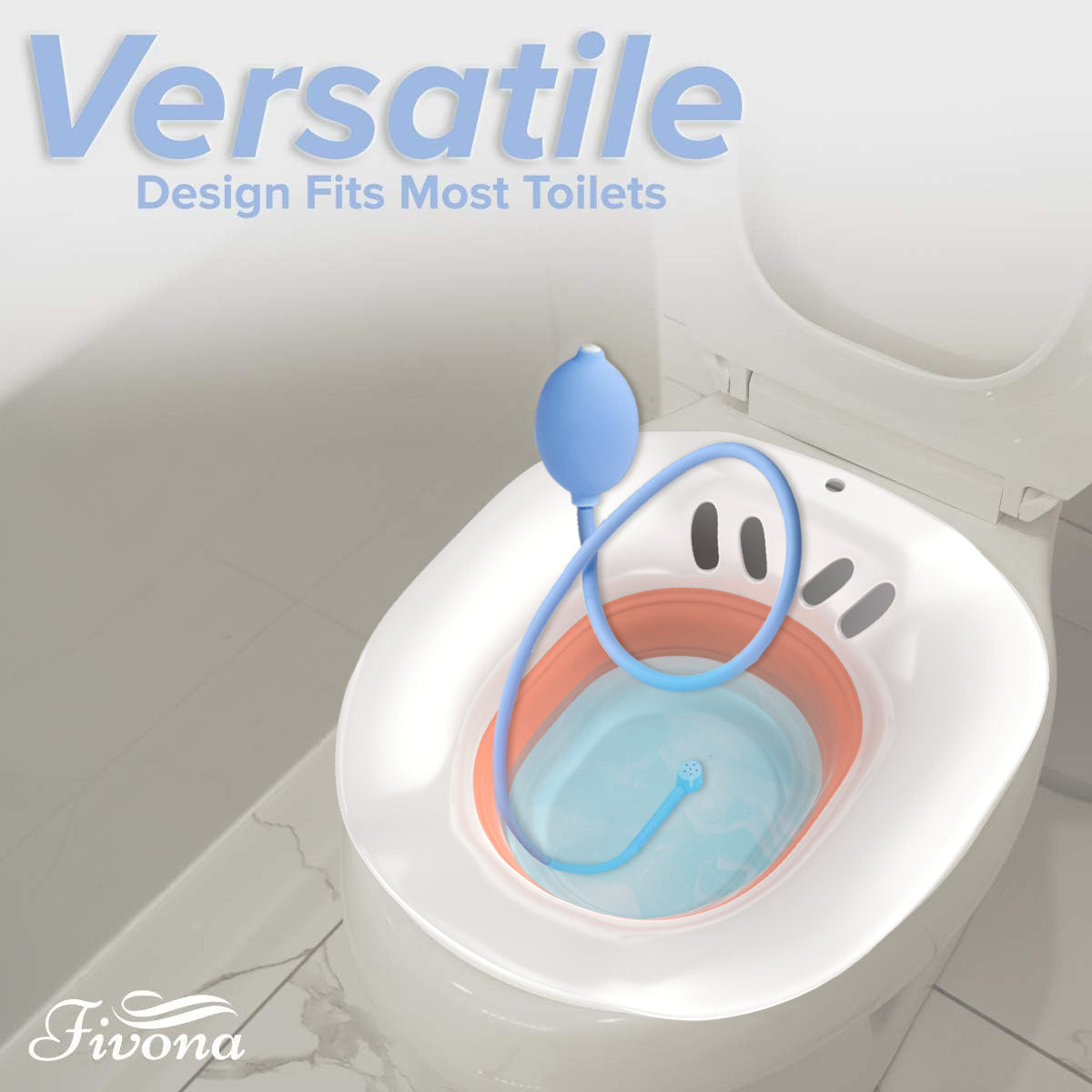 Sitz Bath Seat with Hand Flusher