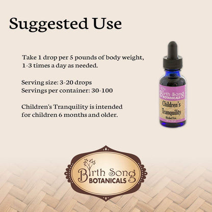 Children's Tranquility, Children's Sleep Aid* Relaxing Herbal Tincture with Chamomile for Sleep Support* 1 oz