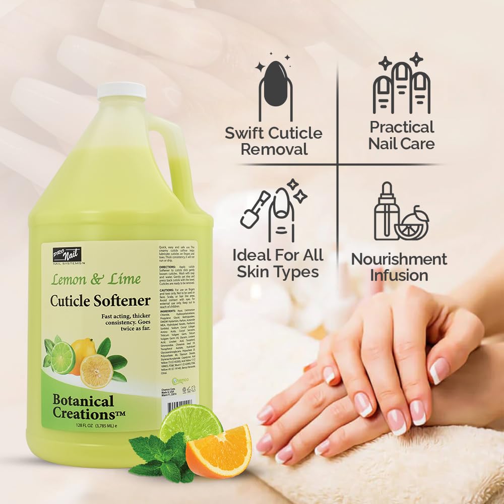 * Case Lemon & Lime Cuticle Softener - 4x128oz