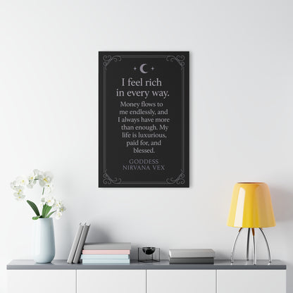 'I Feel Rich in Every Way' Acrylic Print