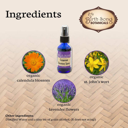 Herbal Cesarean Spray with Lavender, To Support Healthy Skin*  2 oz.