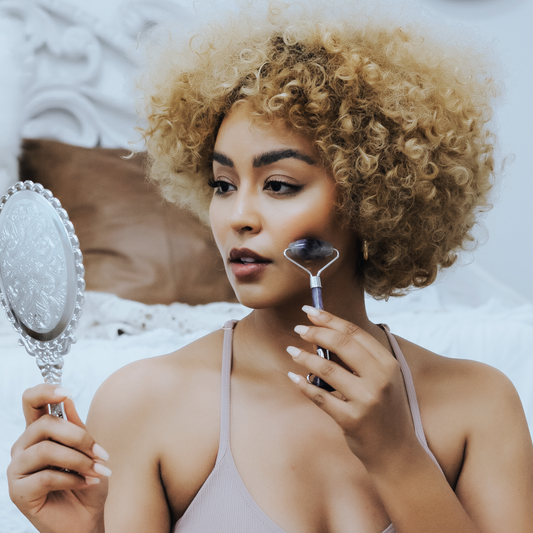 Amethyst Facial Roller Double Sided