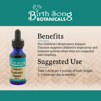 Children's Respiratory Support Herbal Tincture to Support Healthy Lungs* with Elderberry 1 oz.