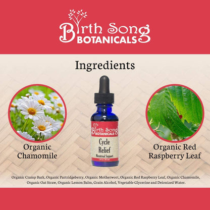 Menstrual Cycle Herbal Tincture with Cramp Bark, Natural Menstruation, and PMS Support For Women and Teens*