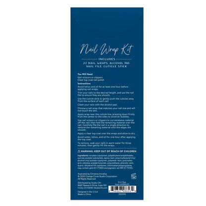 Evil Eye Nail Wrap Kit | Gothic Nail Care Arts Tools Accessories | On-the-go Travel Kit
